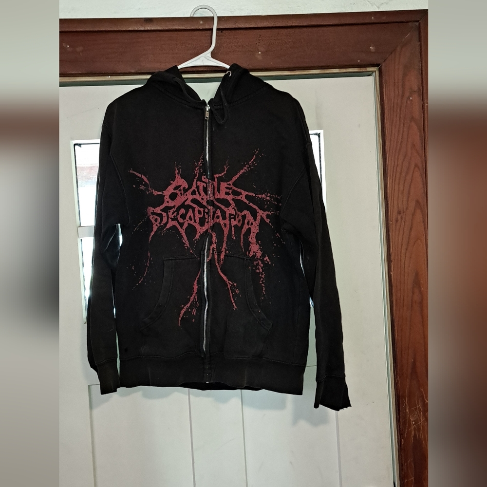 Cattle Decapitation zip up hoodie M